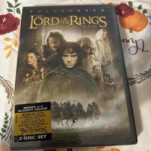 The Lord of the Rings: The Fellowship of the Ring (DVD, 2002, Full Screen) NEW - Picture 1 of 11